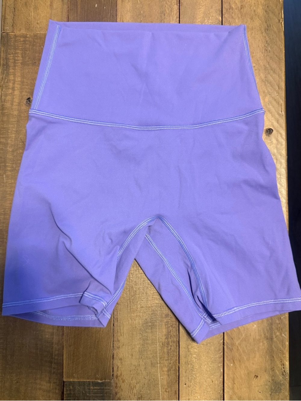 Wolflow High-Waist Lavender Active Bike Shorts